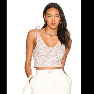 NWT All The Ways Devon Tie Strap Top in Brown Multi, Medium